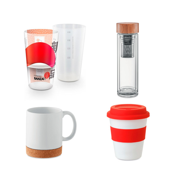 Gobelets, Gourdes, Verres, Bouteilles