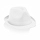 Chapeau Publicitaire Panama couleur BRAZ bandeau 2,7 cm, Couleur : Blanc