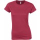 T-Shirt Femme : Ladies' Fitted T-Shirt , Couleur : Antique Cherry Red, Taille : S