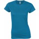 T-Shirt Femme : Ladies' Fitted T-Shirt , Couleur : Antique Sapphire, Taille : S