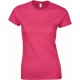 T-Shirt Femme : Ladies' Fitted T-Shirt , Couleur : Heliconia, Taille : S